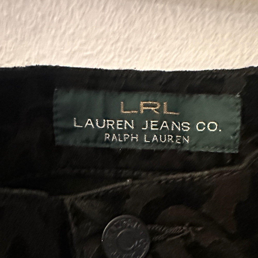 Lauren Ralph Lauren Black Floral Straight Leg Pants - Picture 4 of 10
